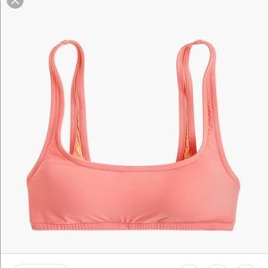 NWT J.Crew scoop neck bikini top size Small